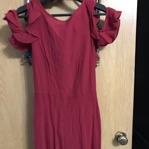 Burgundy worn once romper